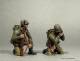 WW2: Reporting In U.S. Infantrymen Kneeling