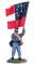 American Civil War: Confederate Infantry Regimental Flagbearer No.4 1st Maryland - ONLY 1 AVAILABLE
