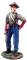 American Civil War: Artillery Crewman in Shirtsleeves with Fuse Pouch #1 - ONLY 2 AVAILABLE