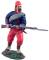 American Civil War: Union Infantry 114th Pennsylvania Zouaves Advancing at Ready No.1 - ONLY 1 AVAILABLE