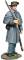 American Civil War: Confederate Infantry in Winter Clothing Officer No. 1 - ONLY 1 AVAILABLE