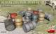 WWII German 200L Fuel Drum Set (12)