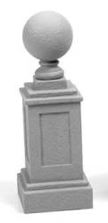 Pedestal with Ball Finial