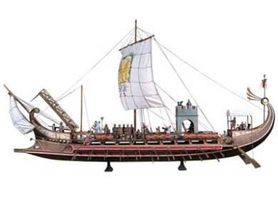 Roman Bireme Warship