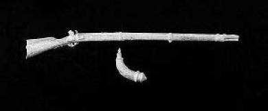 Napoleonic Musket & Powder Horn