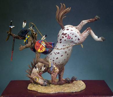 Sioux Warrior on Falling Horse
