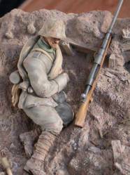 German Anti-Tank Gunner, Prussian 27th Res. Inf. Beaucamp, Cambria, Western Front 1918