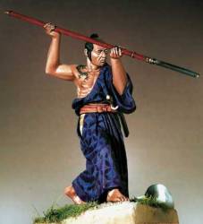 Samurai in Hitatare with Yari 1600-1867