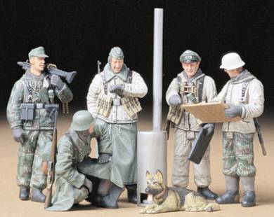 German Soldiers at Field Briefing