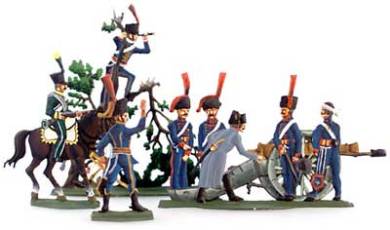 History of Artillery: Napoleonic: Napoleon Siting Cannon (5 pcs.)
