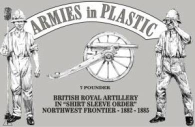 Northwest Frontier 1882-85 British Royal Artillery in Shirt Sleeve Order