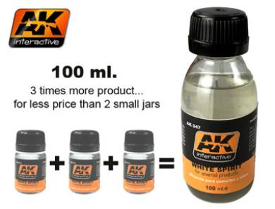 AK White Spirit Thinner 100 ml bottle