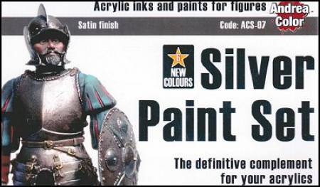 Andrea Color Silver Paint Set