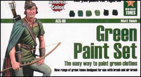 Andrea Color Green Paint Set