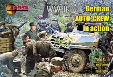 WWII German Auto Crew in Action