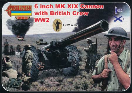 Strelets Arms - WWI 6 Inch Mk XIX Cannon with British Crew