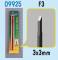 Model Micro Chisel: 3mm x 3mm Square Chisel Tip