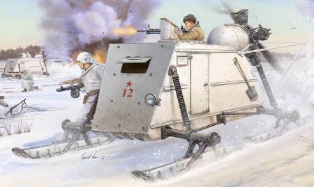 WWII Soviet NKL26 Armored Aerosan