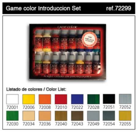 Vallejo Game Color Basic Set - 16 Colors