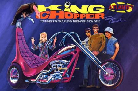 Tom Daniels Way Out Custom King Chopper II Three-Wheel Show Cycle