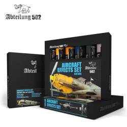 502 Abteilung Modeling Oil Paint Set - Aircraft Effects Weathering Set (6 Colors)