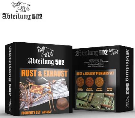 502 Abteilung Weathering Pigment Set- Rust & Exhaust