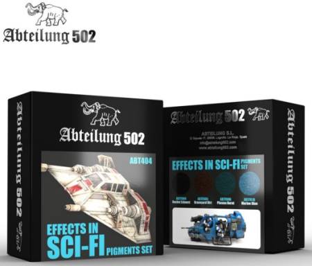 502 Abteilung Weathering Pigment Set- Effects in Sci Fi