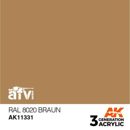 AFV Series Brown RAL8020 3rd Generation Acrylic Paint