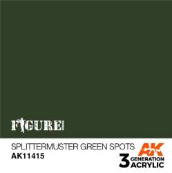 Figures Series Splinter Pattern Green Spots 3rd Generation Acrylic Paint