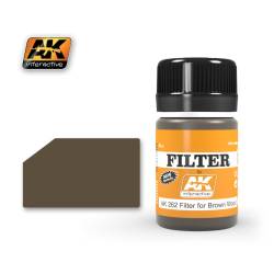 AK Interactive Filter- for Brown Wood Enamel Paint 35ml Bottle