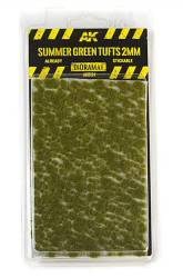 AK Interactive Diorama Series: Summer Green Tufts 2mm (Self Adhesive)