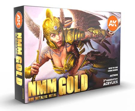 Non Metallic Metal Gold 3rd Generation Acrylic Paint Set