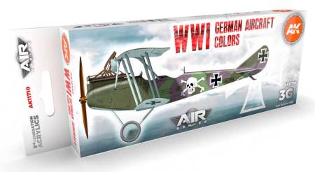 Air Series WWI German Aircraft Colors Acrylic Paint Set