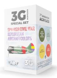 Air Series Spanish Civil War Republican Aircraft Colors 3rd Generation Acrylic Paint Set