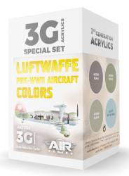 Air Series Luftwaffe Pre-WWII Aircraft Colors 3rd Generation Acrylic Paint Set
