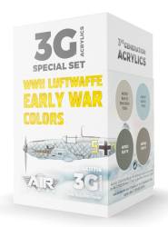 Air Series WWII Luftwaffe Early War Colors 3rd Generation Acrylic Paint Set