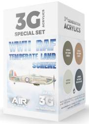 Air Series WWII Temperate Land Scheme 3rd Generation Acrylic Paint Set