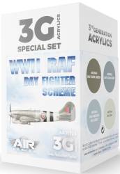 Air Series WWII RAF Day Fighter Scheme 3rd Generation Acrylic Paint Set