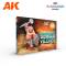 AK Interactive Wargame Series Starter Set - Sergio Vilches - 14 Colors & 1 30mm Figure