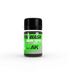 AK Interactive Dark Sepia Pin Wash