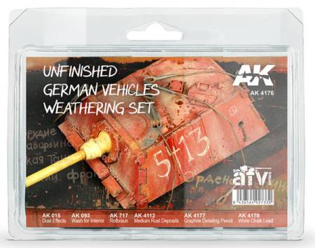AK Interactive Unfinished German Vehicles Weathering Set