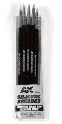 AK Interactive Medium Tip Medium Size Silicone Brushes