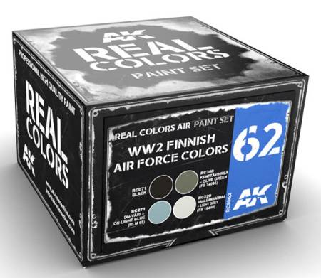 Real Colors: WW2 Finnish Aircraft Colors Acrylic Lacquer Paint Set (4) 10ml Bottles - ONLY 1 AVAILABLE AT THIS PRICE