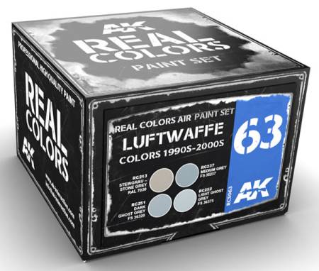 Real Colors: Luftwaffe Colors 1990s-2000s Acrylic Lacquer Paint Set (4) 10ml Bottles - ONLY 2 AVAILABLE AT THIS PRICE