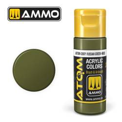 Ammo By Mig ATOM Acrylic Paint: Russian Green 4BO