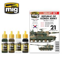 Acrylic Paint Set: Republic Of Korea Army Modern Colors Paint Set