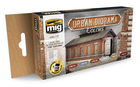 Acrylic Paint Set: Urban Diorama Colors