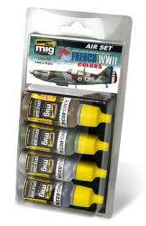 Acrylic Aircraft Paint Set: French WWII Aircraft Colors