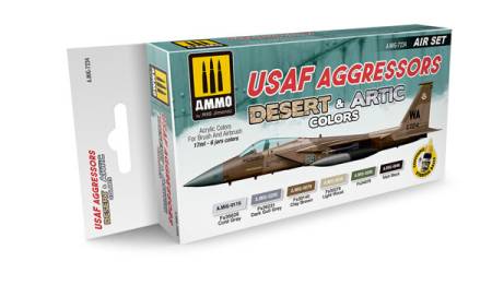 Acrylic Aircraft Paint Set: USAF Aggressors Desert & Arctic Colors