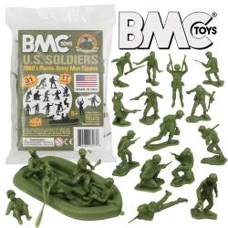 BMC Marx Plastic Army Men US Soldiers - OD Green 31pc